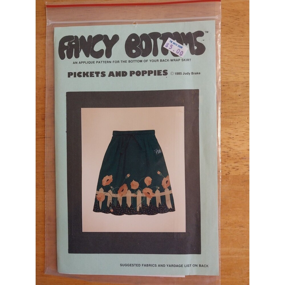 Pickets and Poppies Fancy Bottoms Skirt Sewing and Applique Pattern Judy Brake